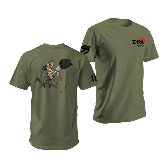 ZYN by Lala: Princess of Battle ZYN Flavors Field Artillery T-Shirt Tactically Acquired