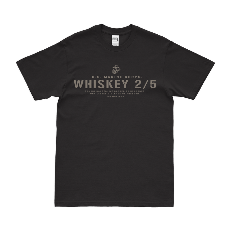 Whiskey 2/5 Marines Ramadi Legacy Tribute T-Shirt