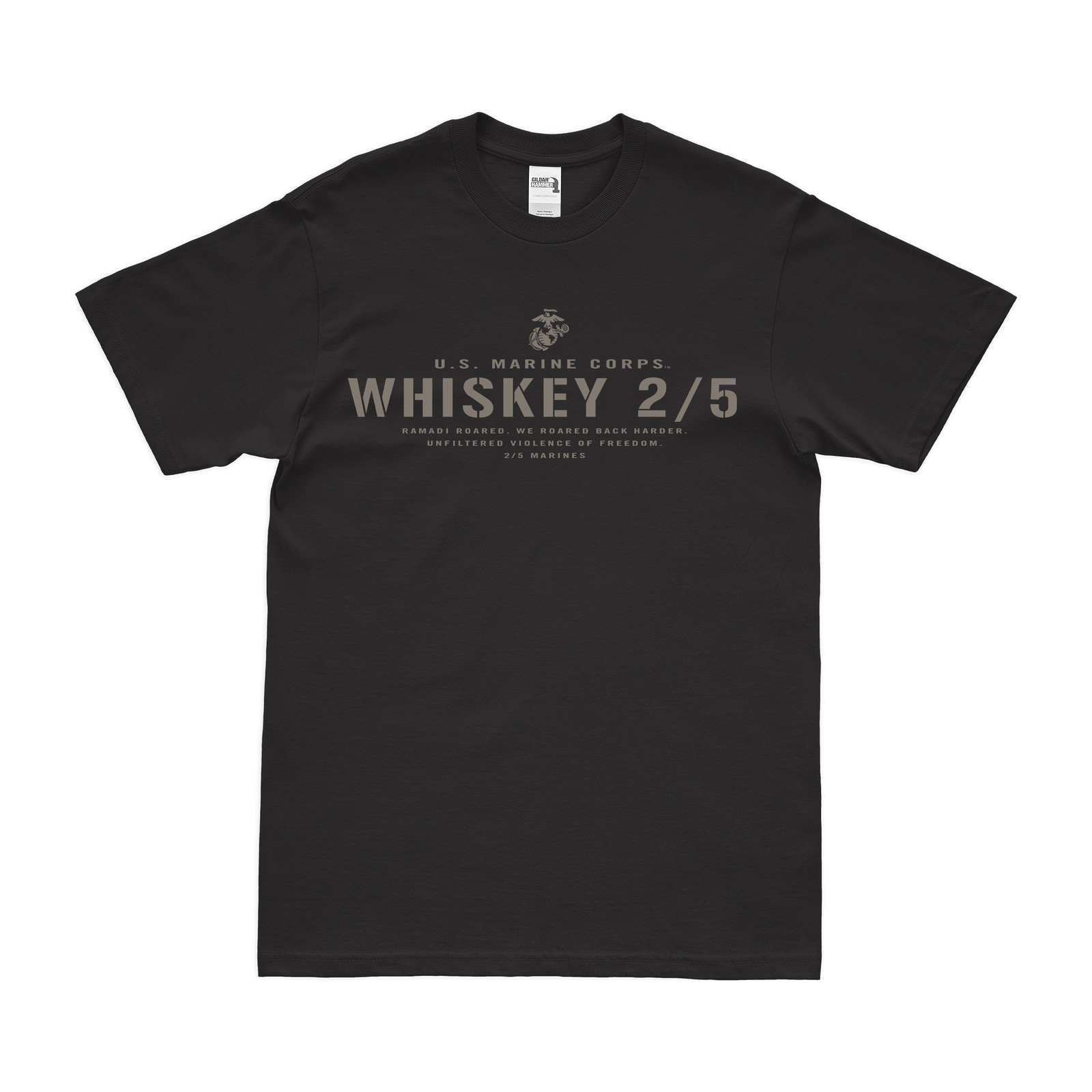 Whiskey 2/5 Marines Ramadi Legacy Tribute T-Shirt Tactically Acquired Black Small 