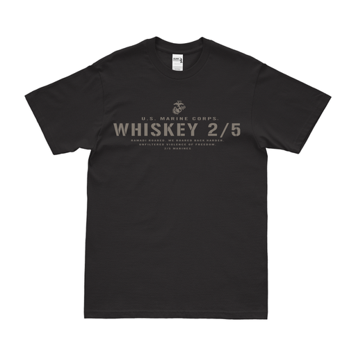 Whiskey 2/5 Marines Ramadi Legacy Tribute T-Shirt Tactically Acquired Black Small 