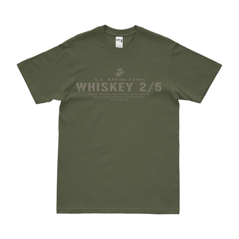 Whiskey 2/5 Marines Ramadi Legacy Tribute T-Shirt