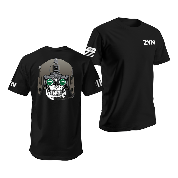 ZYN HGU-56 Army Crew Chief Helmet T-Shirt Tactically Acquired Black Small Wintergreen