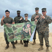 Yesi’s USMC Pin-Up Girl Frogskin Camo Taser Flag Tactically Acquired