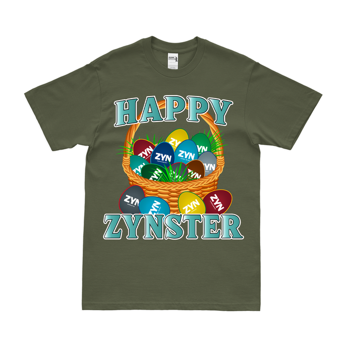 Happy Zynster - Zyn Easter Egg T-Shirt Tactically Acquired Military Green Small 