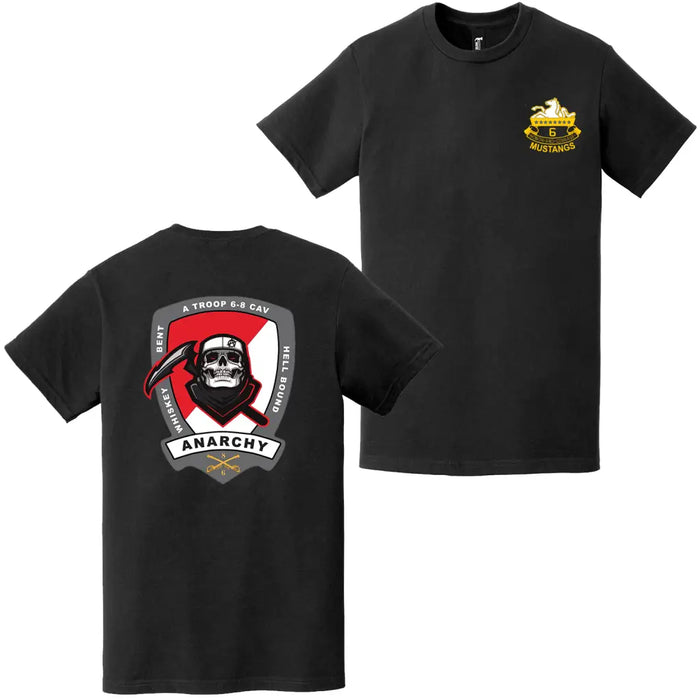 A Troop 6-8 Cavalry Regiment Double-Sided T-Shirt Tactically Acquired   