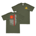 Double-Sided Air Defense Artillery American Flag T-Shirt Tactically Acquired Military Green Small 