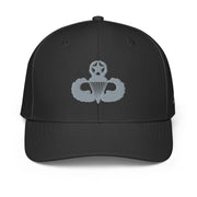 U.S. Army Master Parachutist Badge Embroidered Adidas® Paratrooper Performance Cap Tactically Acquired Black  