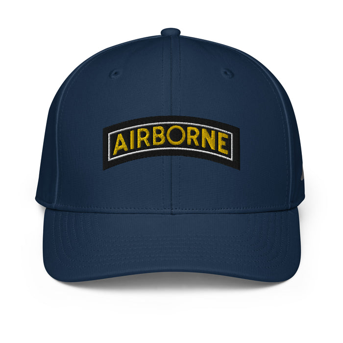 U.S. Army Airborne Tab Embroidered Adidas® Performance Cap Tactically Acquired Collegiate Navy  