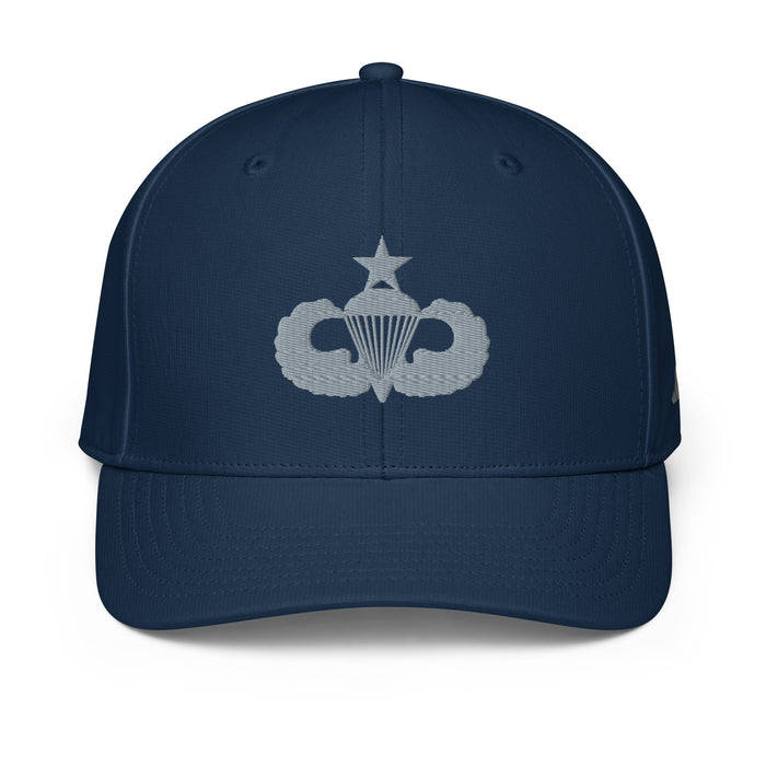 U.S. Army Senior Parachutist Badge Embroidered Adidas® Paratrooper Performance Cap Tactically Acquired Collegiate Navy  