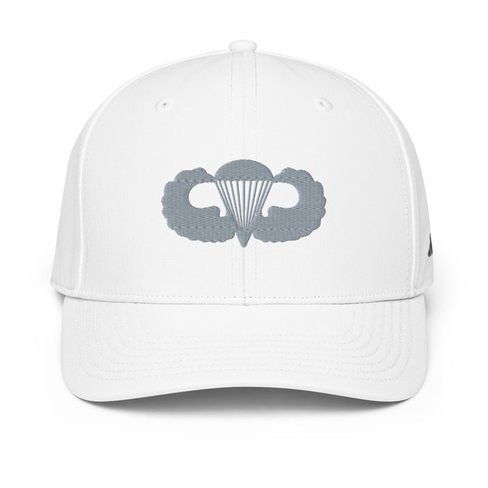 U.S. Army Parachutist Badge Embroidered Adidas® Paratrooper Performance Cap Tactically Acquired White  