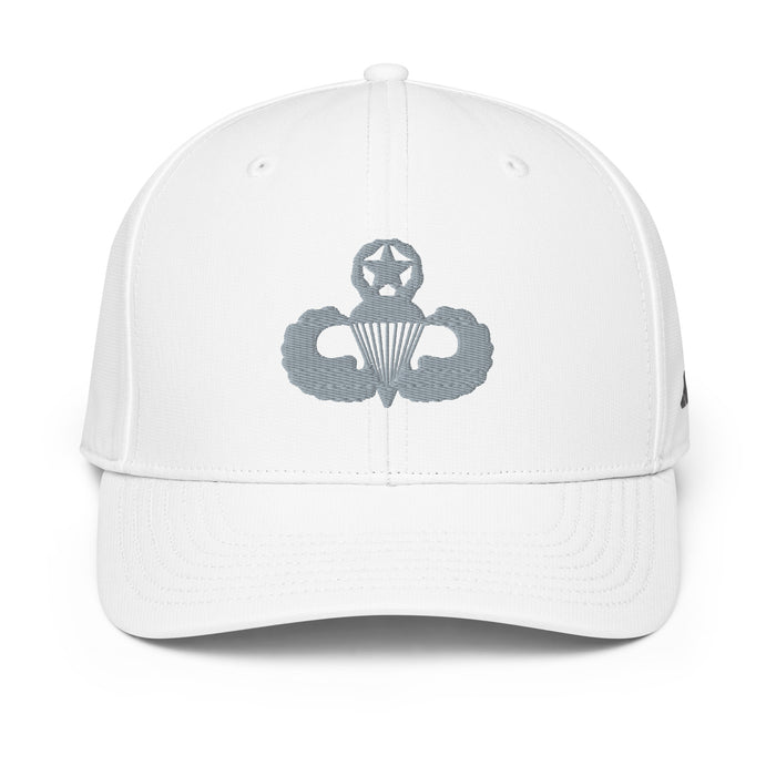 U.S. Army Master Parachutist Badge Embroidered Adidas® Paratrooper Performance Cap Tactically Acquired White  