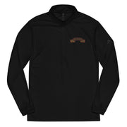 2-327 Infantry Embroidered Adidas® Quarter Zip Pullover Tactically Acquired Black S 