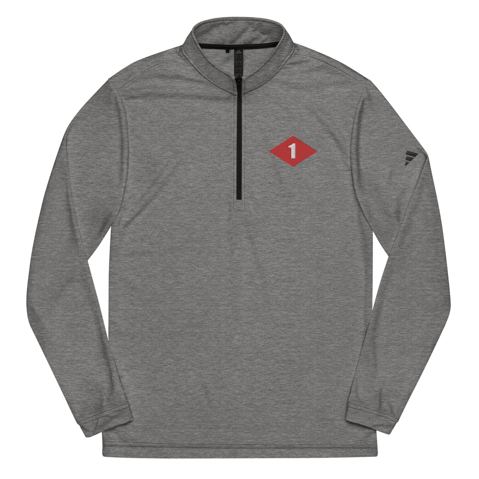NMCB-1 Beep Embroidered Adidas® Quarter Zip Pullover Tactically Acquired Black Heather S 