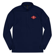 NMCB-1 Beep Embroidered Adidas® Quarter Zip Pullover Tactically Acquired Collegiate Navy S 