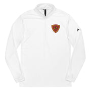 3rd Marine Division Embroidered Adidas® Quarter Zip Pullover Tactically Acquired White S 