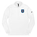 Marine Raiders Embroidered Adidas® Quarter Zip Pullover Tactically Acquired White S 