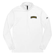U.S. Army Airborne Tab Embroidered Adidas® Quarter Zip Pullover Tactically Acquired White S 