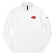NMCB-1 Beep Embroidered Adidas® Quarter Zip Pullover Tactically Acquired White S 