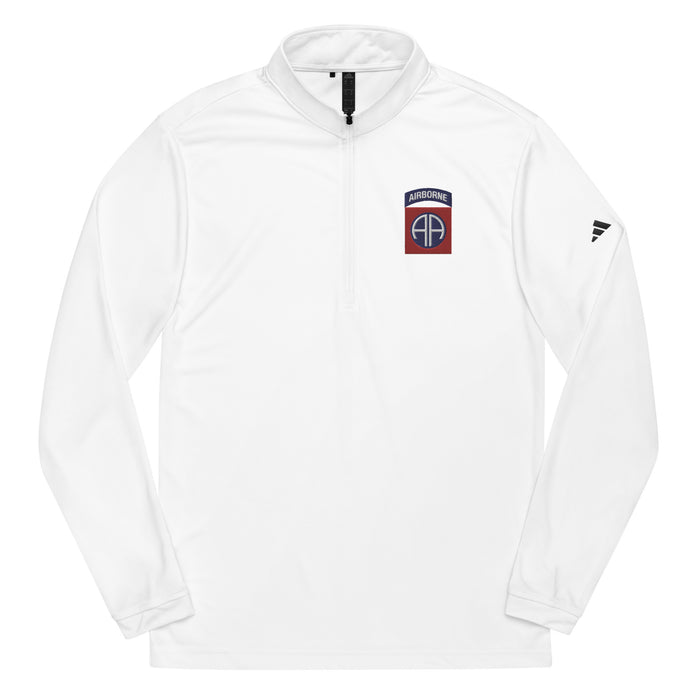 82nd Airborne Division Adidas® Quarter Zip Jacket Tactically Acquired White S 