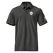 U.S. Navy Veteran Left Chest Emblem Adidas® Polo Shirt Tactically Acquired Black Melange S 