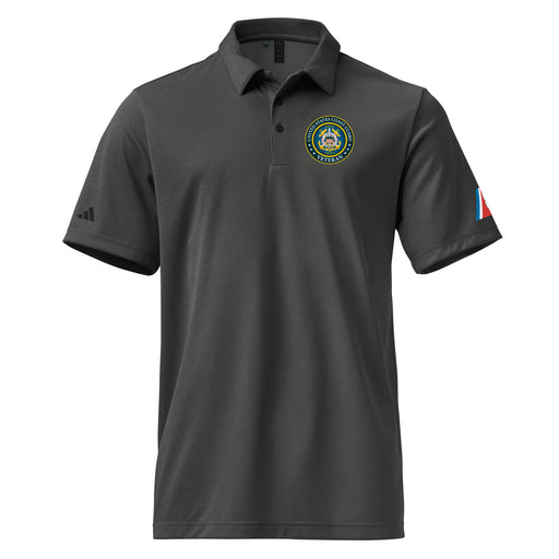 U.S. Coast Guard Veteran Adidas® Polo Shirt Tactically Acquired Black Melange S 