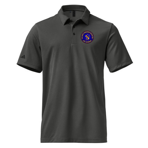 3d LAR OIF Veteran Adidas® Space-Dyed Polo Tactically Acquired Black Melange S 