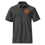 3/7 Marines OEF Veteran Adidas® Space-Dyed Polo Tactically Acquired Black Melange S 