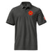 U.S. Army Corps of Engineers Adidas® Unisex Space-Dyed Polo Tactically Acquired Black Melange S