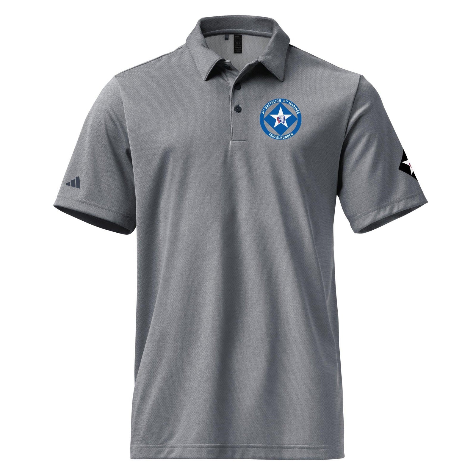 3/6 Marines Adidas® Polo Tactically Acquired Collegiate Navy Melange S 