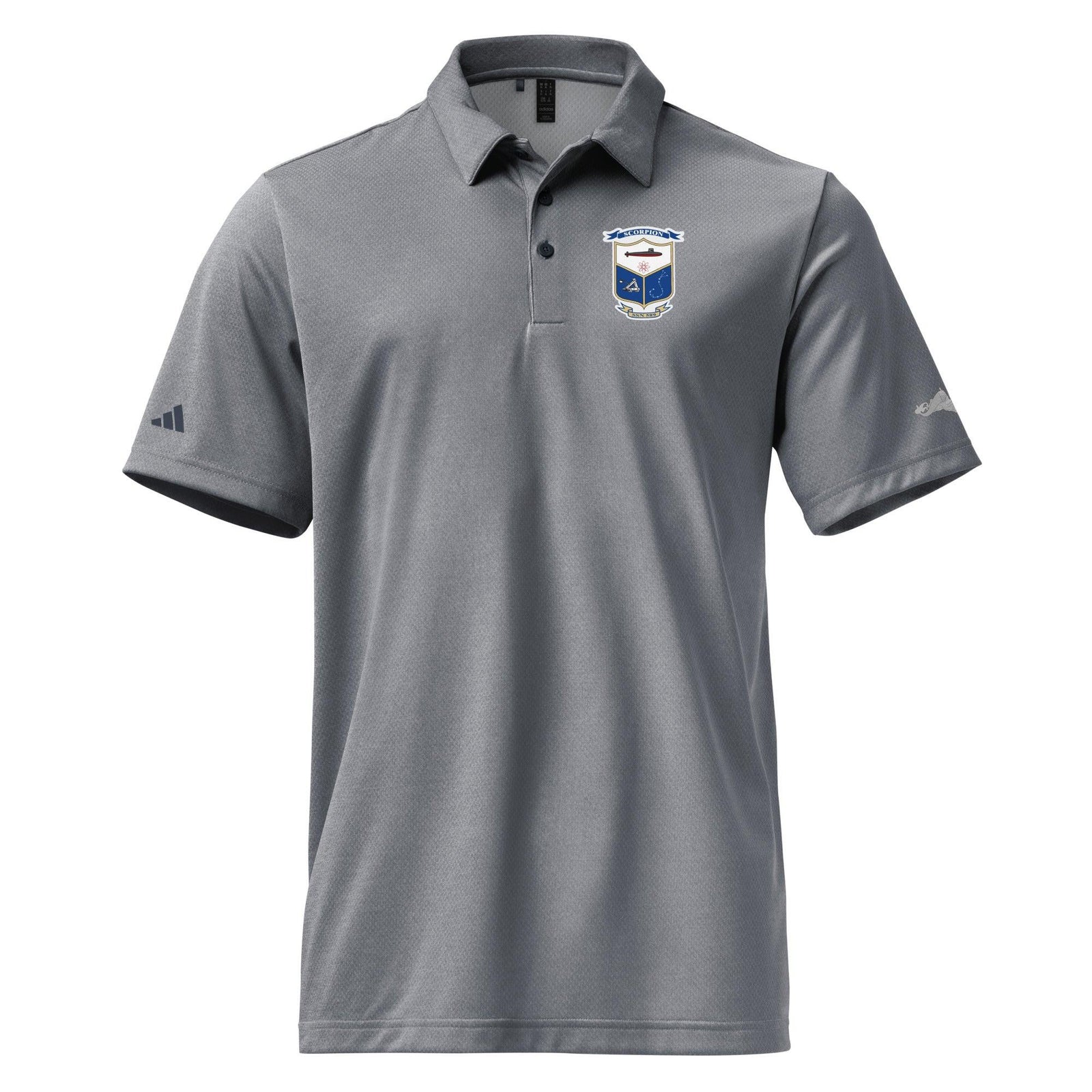 USS Scorpion (SSN-589) Adidas® Polo Shirt Tactically Acquired Collegiate Navy Melange S 