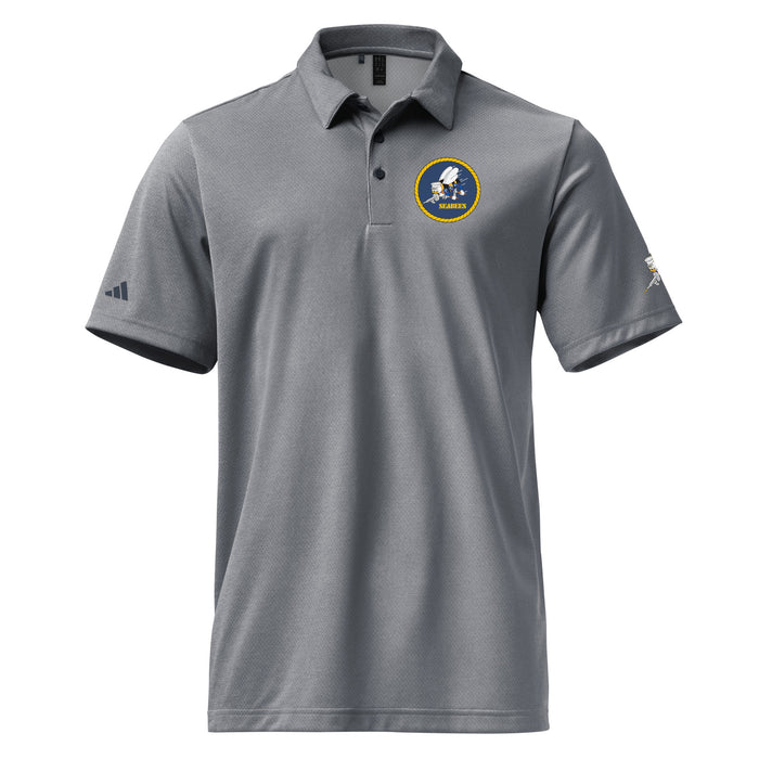 U.S. Navy Seabees Adidas® Polo Shirt Tactically Acquired Collegiate Navy Melange S 