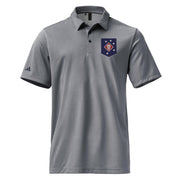 Marine Raiders Embroidered Adidas® Space-Dyed Polo Tactically Acquired Collegiate Navy Melange S 