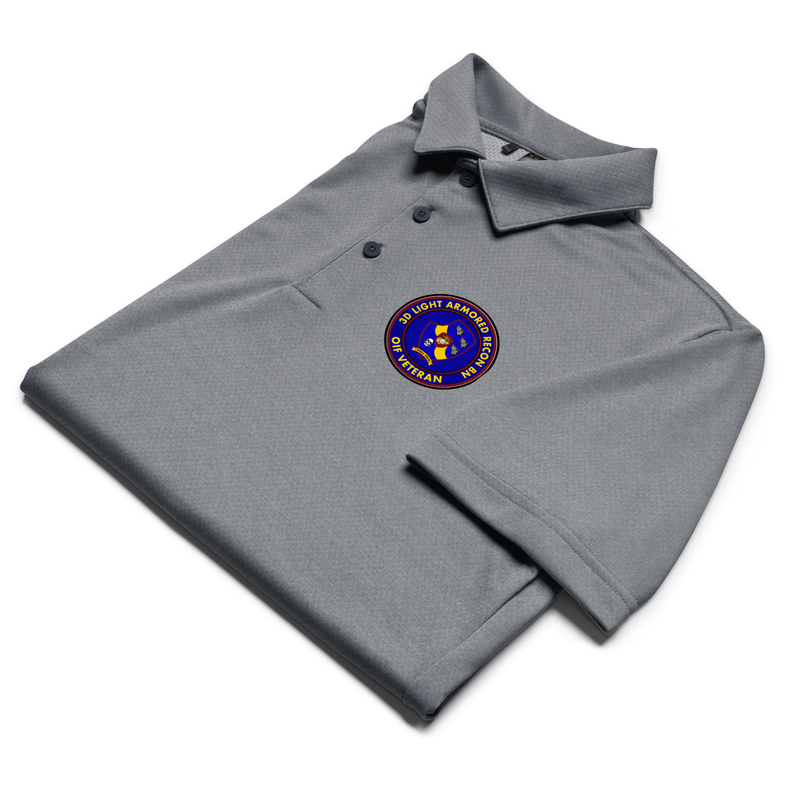3d LAR OIF Veteran Adidas® Space-Dyed Polo Tactically Acquired   