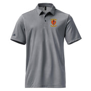 3/7 Marines Adidas® Space-Dyed Polo Tactically Acquired Collegiate Navy Melange S 