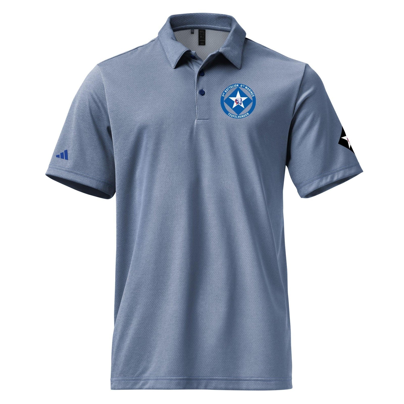 3/6 Marines Adidas® Polo Tactically Acquired Collegiate Royal Melange S 