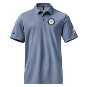 U.S. Navy Veteran Left Chest Emblem Adidas® Polo Shirt Tactically Acquired Collegiate Royal Melange S 
