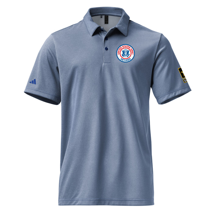 Retired United States Army Adidas® Polo Shirt Tactically Acquired Collegiate Royal Melange S 