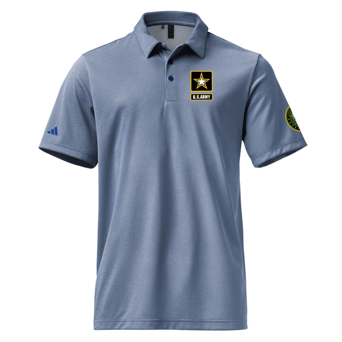 U.S. Army Branch Emblem Adidas® Polo Shirt Tactically Acquired Collegiate Royal Melange S 