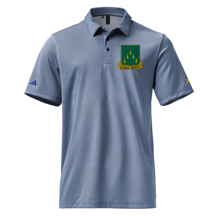 70th Armor Regiment Embroidered Adidas® Polo Tactically Acquired Collegiate Royal Melange S 