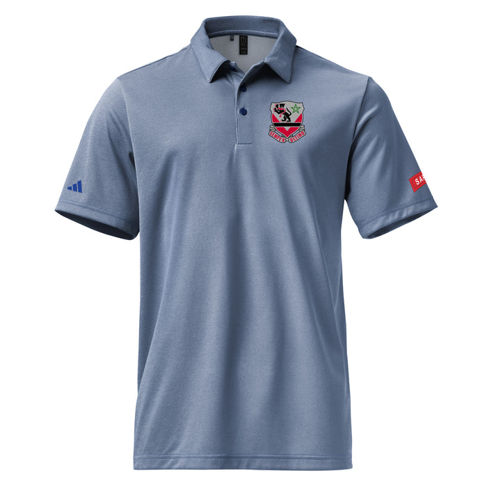 16th Engineer Battalion Adidas® Space-Dyed Polo Tactically Acquired Collegiate Royal Melange S 