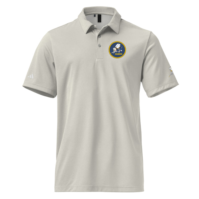 U.S. Navy Seabees Adidas® Polo Shirt Tactically Acquired Grey One Heather S 