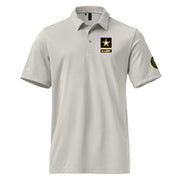 U.S. Army Branch Emblem Adidas® Polo Shirt Tactically Acquired Grey One Heather S 