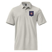 Marine Raiders Embroidered Adidas® Space-Dyed Polo Tactically Acquired Grey One Heather S 