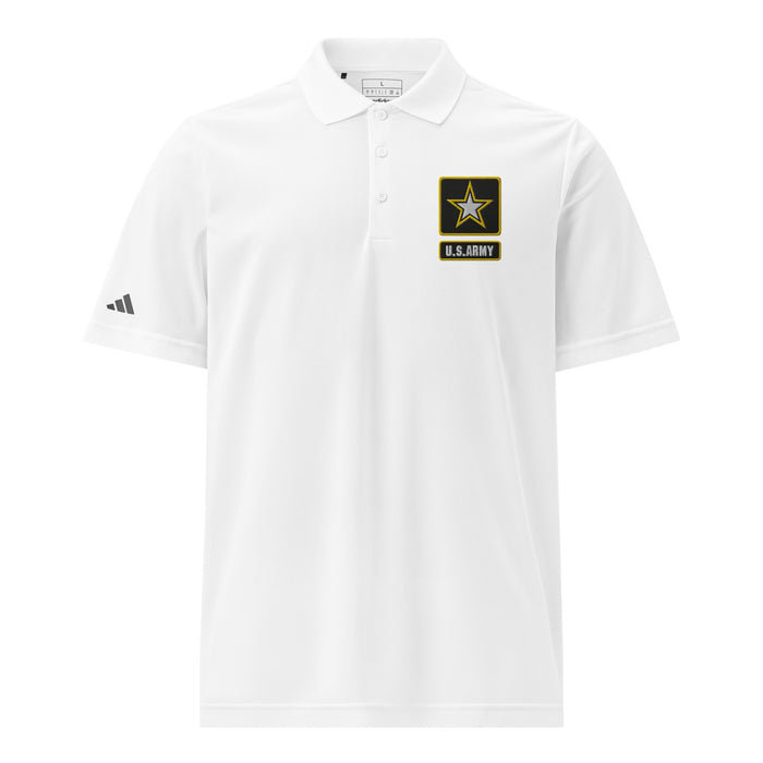 U.S. Army Embroidered Adidas® Sport Polo Tactically Acquired White S 