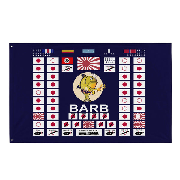 USS Barb (SS-220) Battle Flag - Legendary WWII Submarine Victory Flag