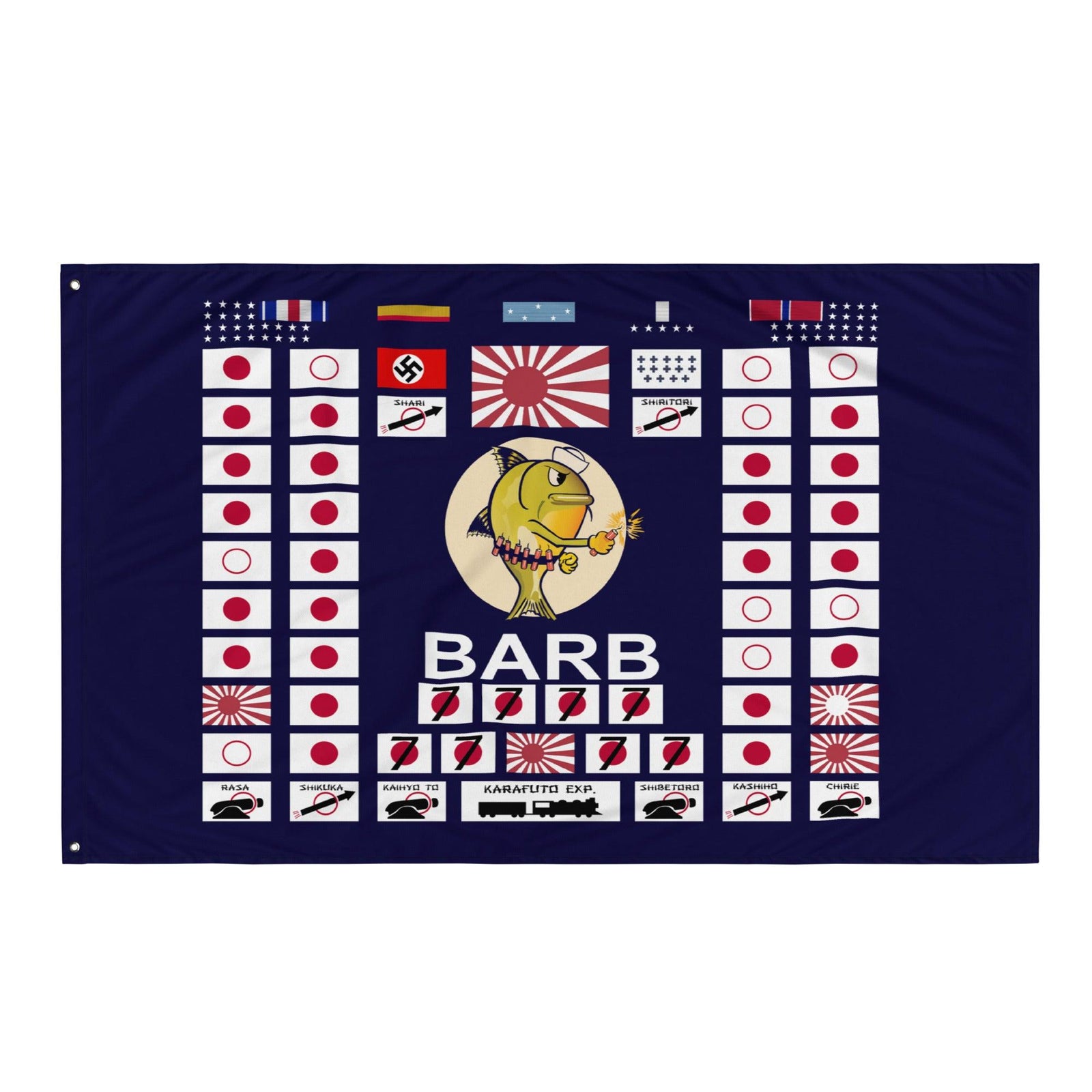 USS Barb SS-220 Battle Flag Tactically Acquired   