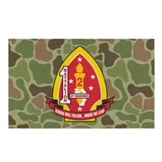1st Battalion 2nd Marines (1/2 Marines) Frogskin Camo Flag Tactically Acquired Default Title  