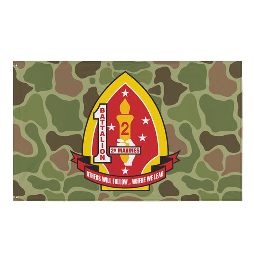 1st Battalion 2nd Marines (1/2 Marines) Frogskin Camo Flag Tactically Acquired Default Title  