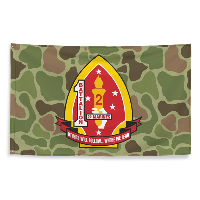 1st Battalion 2nd Marines (1/2 Marines) Frogskin Camo Flag