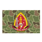 1st Battalion 2nd Marines (1/2 Marines) Frogskin Camo Flag Tactically Acquired   